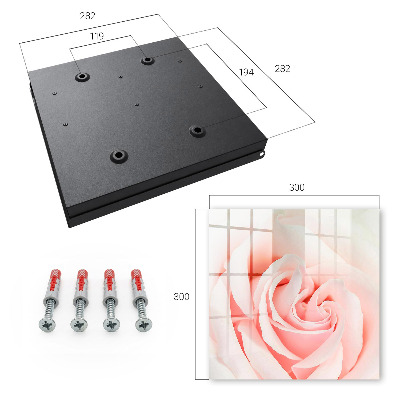 Boîte à clés decorative Rose romantique