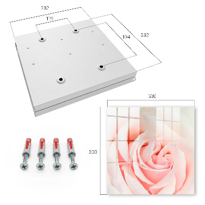 Boîte à clés decorative Rose romantique