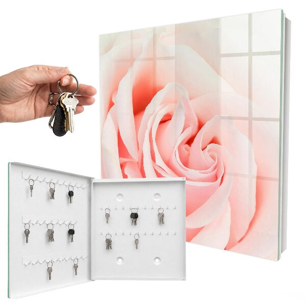 Boîte à clés decorative Rose romantique