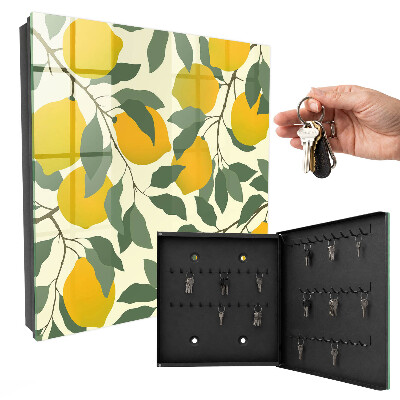 Boîte à clés decorative Citrons juteux