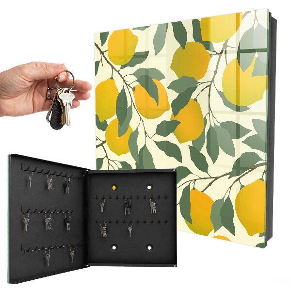 Boîte à clés decorative Citrons juteux