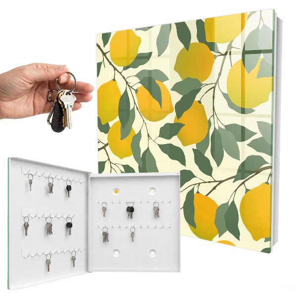 Boîte à clés decorative Citrons juteux