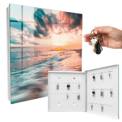 Boîte à clés decorative Coucher de soleil