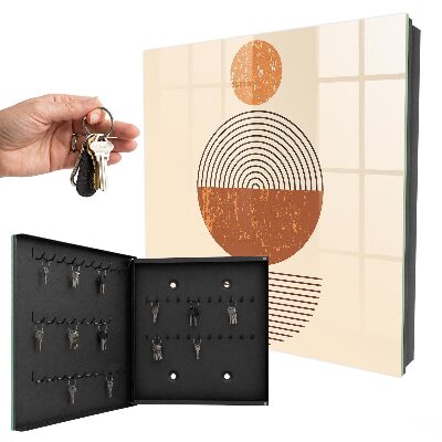 Armoire à clés murale Géométrie rétro