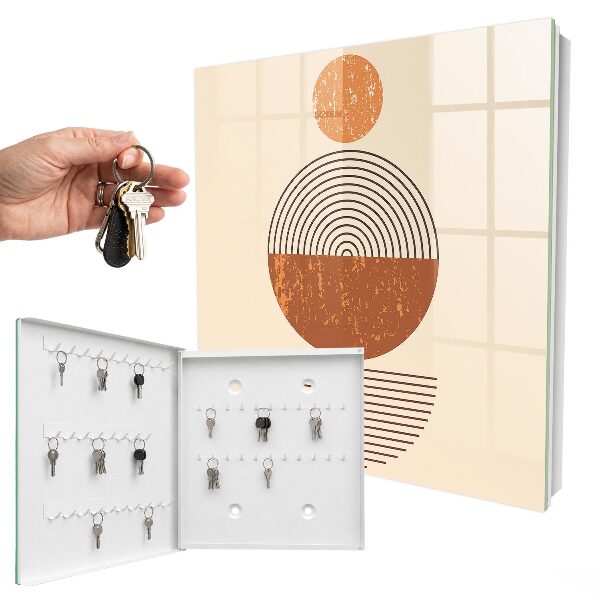 Armoire à clés murale Géométrie rétro