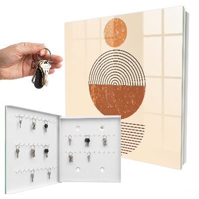 Armoire à clés murale Géométrie rétro