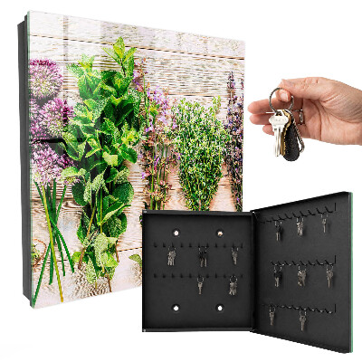 Boîte à clés decorative Herbes vertes