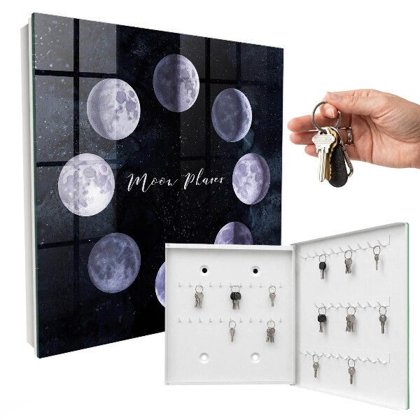 Boîte à clés decorative Phases de la lune