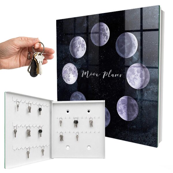 Boîte à clés decorative Phases de la lune
