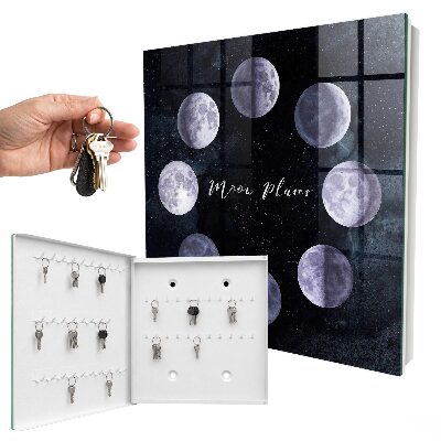 Boîte à clés decorative Phases de la lune