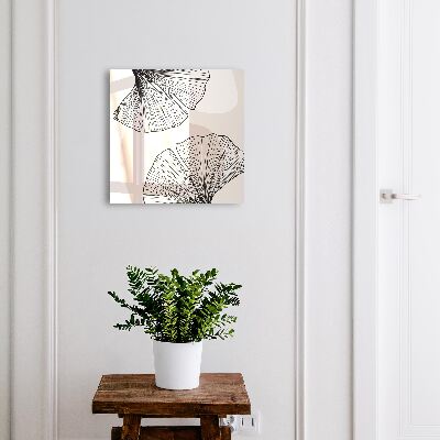 Boîte à clés decorative Feuilles noires