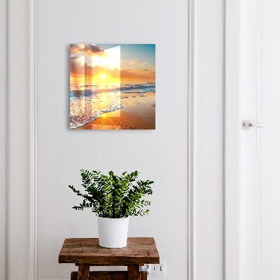 Armoire à clés murale Coucher de soleil sur l'océan