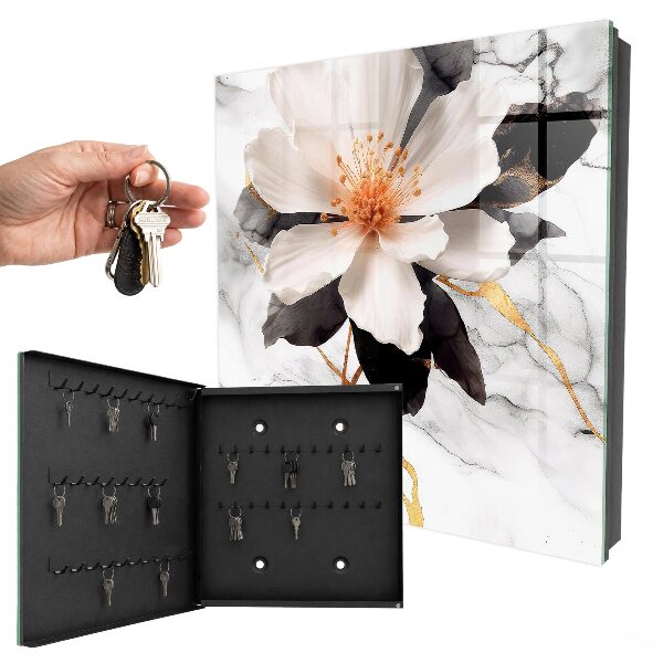 Armoire à clés murale La magie des fleurs
