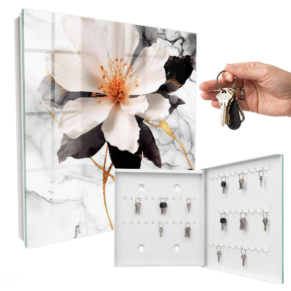 Armoire à clés murale La magie des fleurs