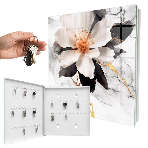 Armoire à clés murale La magie des fleurs