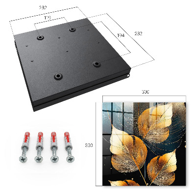 Armoire à clés murale Feuilles d'élégance