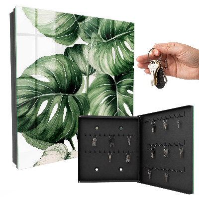 Armoire à clés murale Feuilles vertes