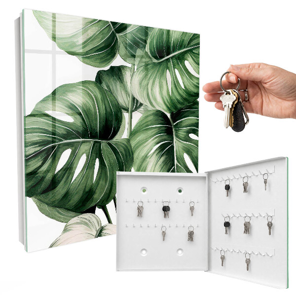 Armoire à clés murale Feuilles vertes