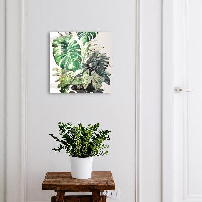 Boîte à clés decorative Feuilles exotiques