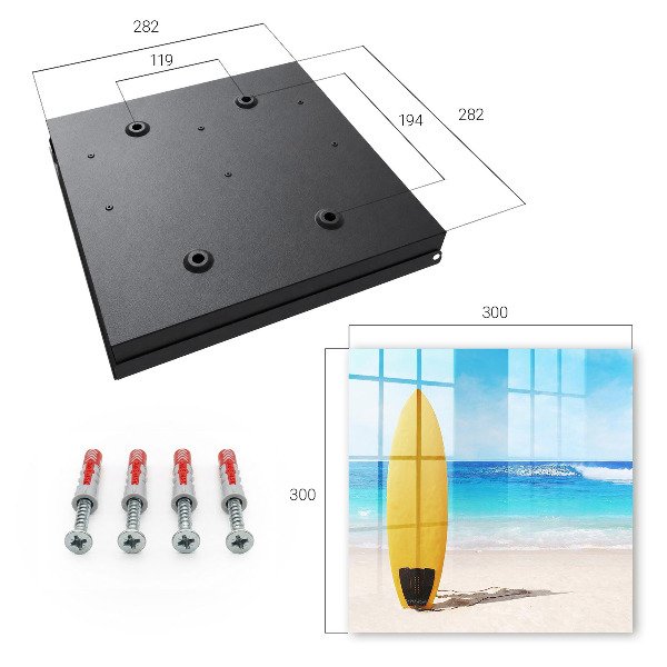 Armoire à clés murale Un paradis pour les surfeurs