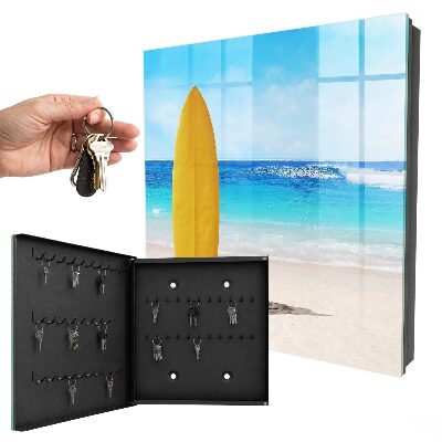 Armoire à clés murale Un paradis pour les surfeurs