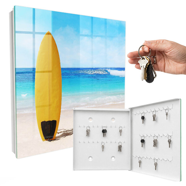 Armoire à clés murale Un paradis pour les surfeurs
