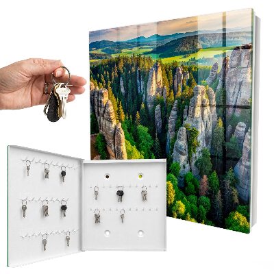 Armoire à clés murale Rochers et forêt