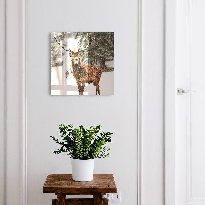Boîte à clés decorative Cerf d'hiver