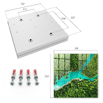 Armoire à clés murale Paradis vert