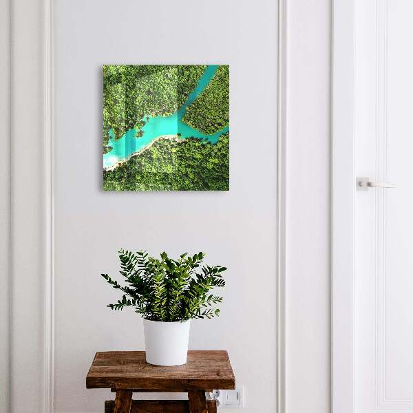 Armoire à clés murale Paradis vert