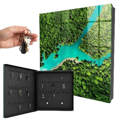 Armoire à clés murale Paradis vert