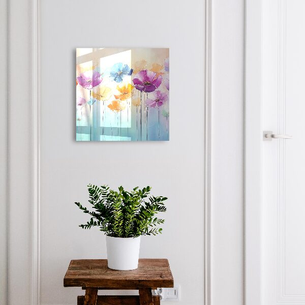 Boîte à clés decorative Fleurs colorées