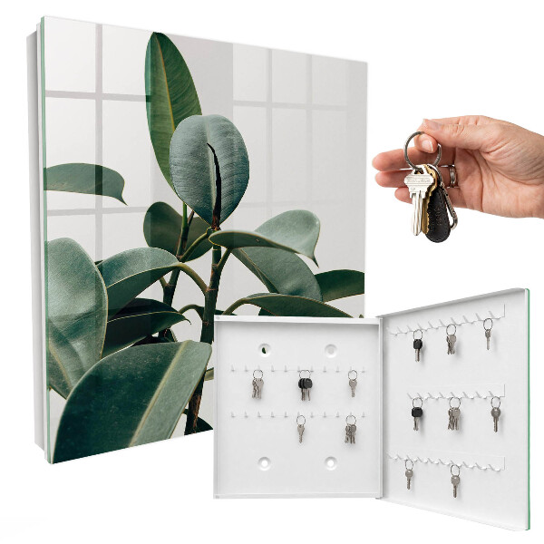 Boîte à clés decorative Feuilles de ficus