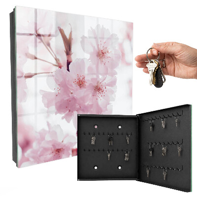 Armoire à clés murale Fleurs de cerisier