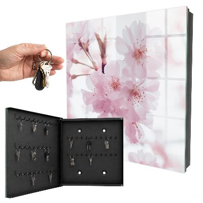 Armoire à clés murale Fleurs de cerisier