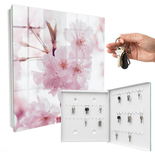 Armoire à clés murale Fleurs de cerisier