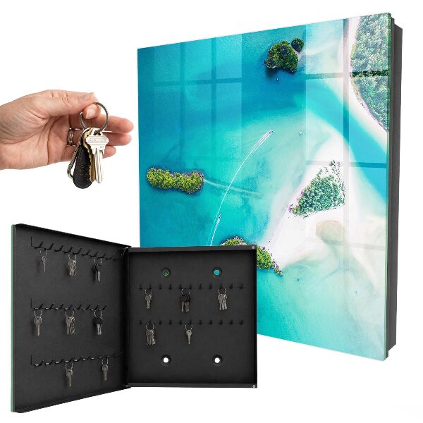 Boîte à clés decorative Plages exotiques