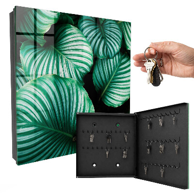 Armoire à clés murale Feuilles vertes