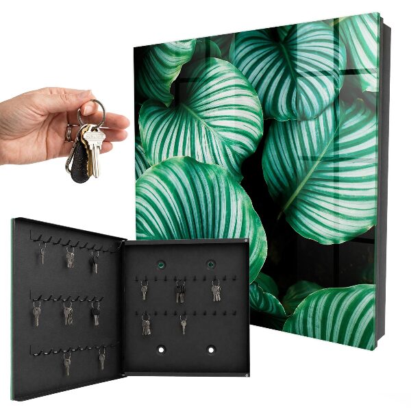 Armoire à clés murale Feuilles vertes