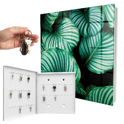 Armoire à clés murale Feuilles vertes
