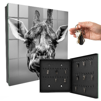 Boîte à clés decorative Portrait d'une girafe