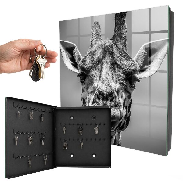 Boîte à clés decorative Portrait d'une girafe