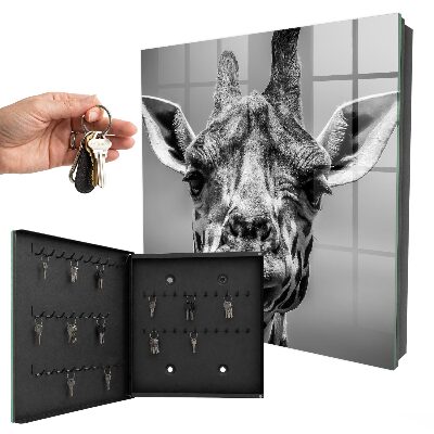 Boîte à clés decorative Portrait d'une girafe