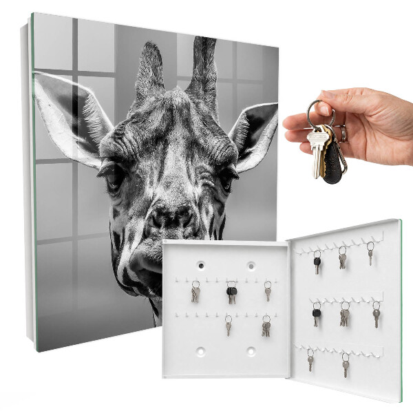 Boîte à clés decorative Portrait d'une girafe