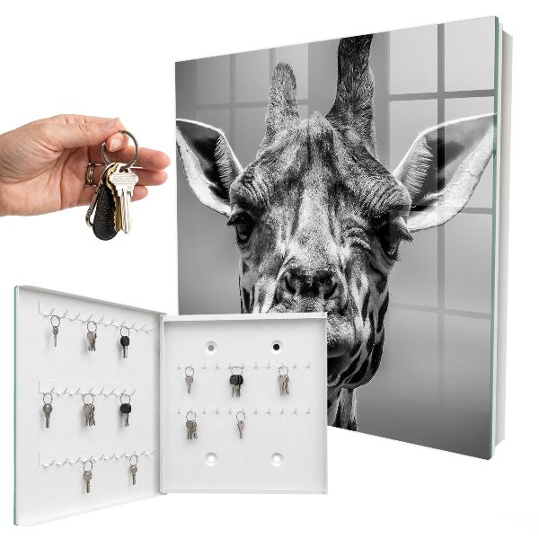 Boîte à clés decorative Portrait d'une girafe