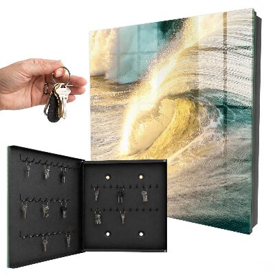 Armoire à clés murale Vague de mer