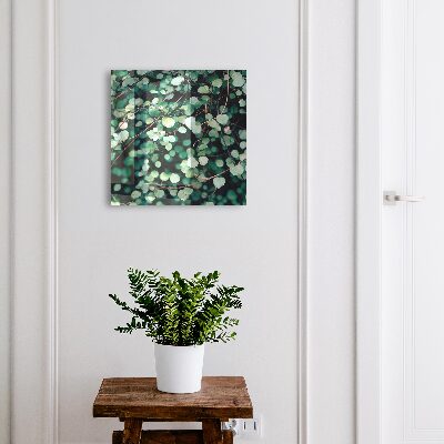 Boîte à clés decorative Feuilles vertes