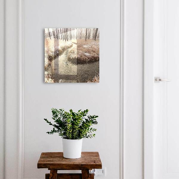 Boîte à clés decorative Rivière d'hiver