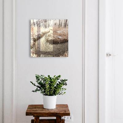 Boîte à clés decorative Rivière d'hiver