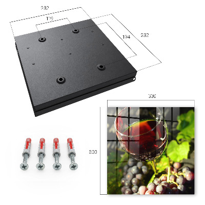 Armoire à clés murale Raisins et vin